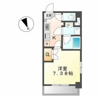 コスモナーレ千種【4階】の間取り