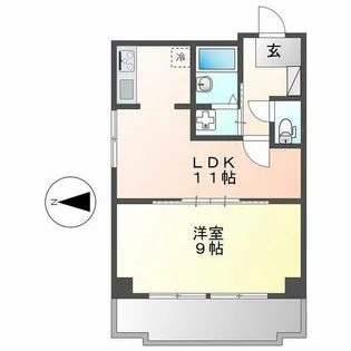 レインボー第三金山【5階】の間取り