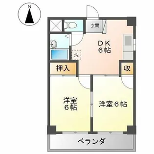 エムズハウス栄【4階】の間取り