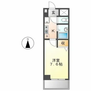 ヒルズかすみ【4階】の間取り