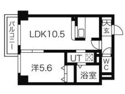 北海道札幌市中央区南一条西17丁目【マンション】の間取り
