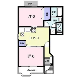 サニーヴィラ弐番館【1階】の間取り