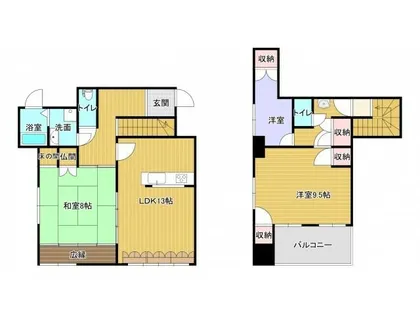 福岡県北九州市小倉北区片野4丁目【マンション】の間取り