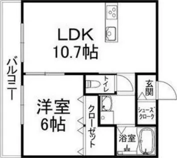 カーサ・フェリーチェ長岡京【2階】の間取り