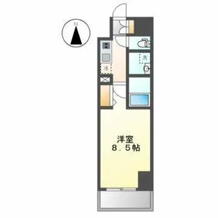 プランドール那古野【4階】の間取り