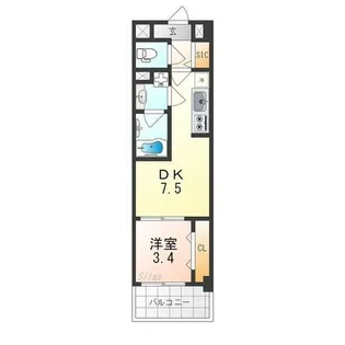 スペチアーレ堺【2階】の間取り