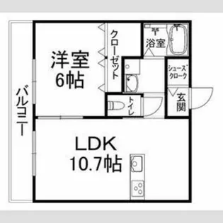 カーサ・フェリーチェ長岡京【3階】の間取り