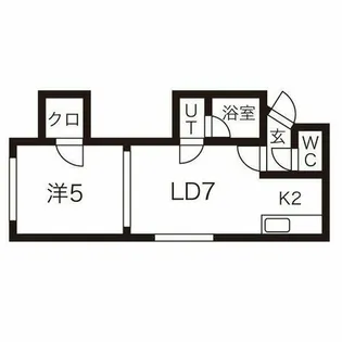 シャネル栄町弐番館【302号室】の間取り