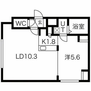 コラージュ琴似【305号室】の間取り