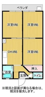 グランシエル秋月【207号室】の間取り