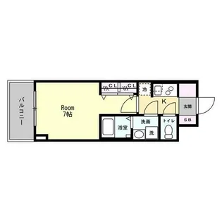 S-RESIDENCE難波大国町Deux【15階】の間取り