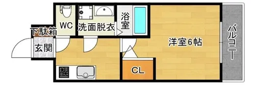 エスリード新大阪ザ・プレミアEAST【5階】の間取り