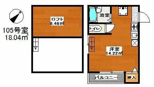 フルーヴHIRAO【1階】の間取り