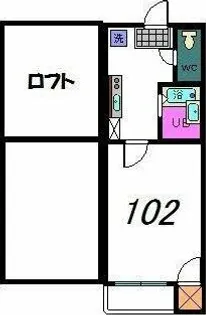 センドック井尻【1階】の間取り