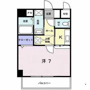 ウエルアクセス草香江【4階】の間取り
