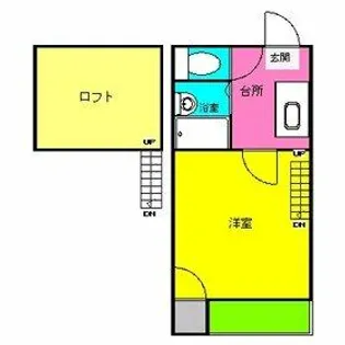 フェリーチェ唐人町【2階】の間取り