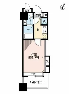 ダイナコートエスタディオ東公園【6階】の間取り