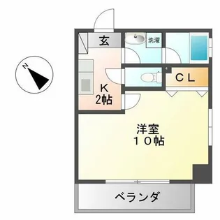 ALLGO GRATO【2階】の間取り