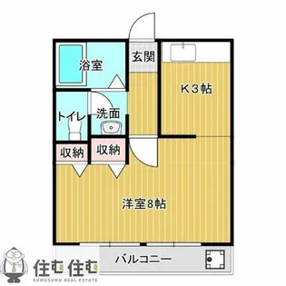 コーポ幸II【2-3号室】の間取り
