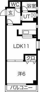 ウイスタリア荒子【3階】の間取り