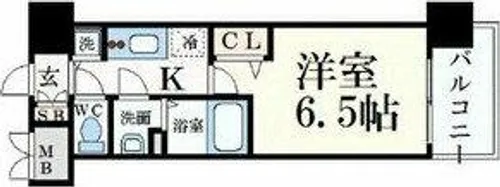 プレサンス名古屋STATIONサティナ【3階】の間取り