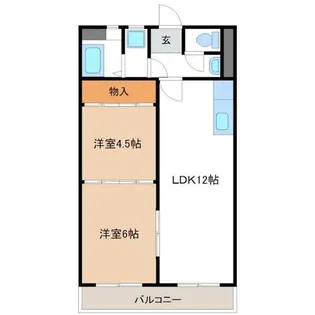 タウンマンション【2階】の間取り