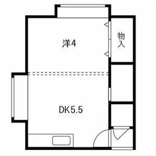 コーポ安暖手【2号室】の間取り