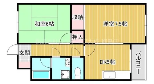 都マンション関目【3階】の間取り