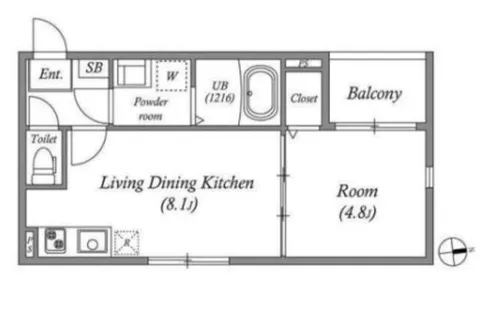 レーベンハイム西加賀谷【3階】の間取り