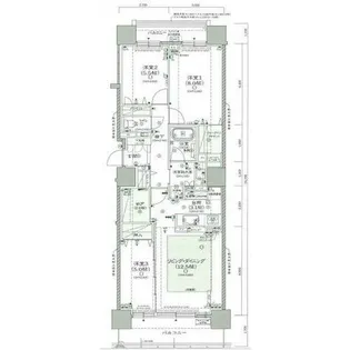 クリーンリバーフィネス札幌ミッドステージセンター【1510号室】の間取り