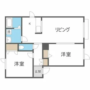 シャーメゾンエルム【202号室】の間取り