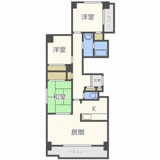 パシフィック近代美術館前【1階】の間取り