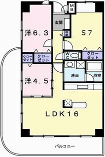 グレイスコート【5階】の間取り