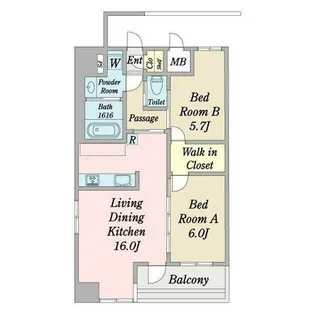 愛知県名古屋市中区平和2丁目【マンション】の間取り
