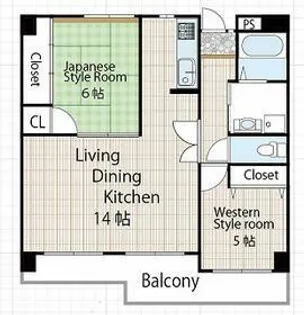 兵庫県尼崎市稲葉元町1丁目【マンション】の間取り