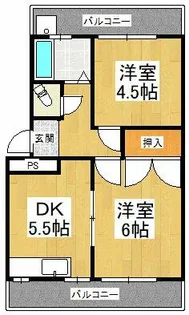 末広マンション【1階】の間取り