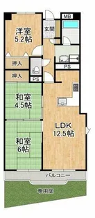 美加の台南海アーバンコンフォート壱番館【2階】の間取り