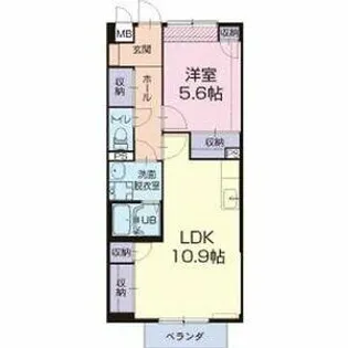 サニーコート曳馬【2階】の間取り