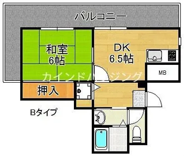 喜田マンション【4階】の間取り