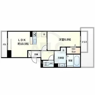 アゴーラ針中野【1階】の間取り