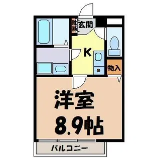 第2中央ビルディング【5階】の間取り