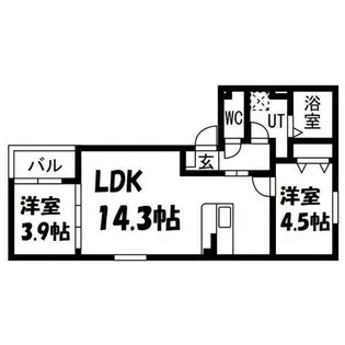 CS名塚【1階】の間取り