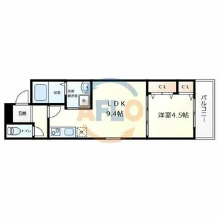 フジパレス遠里小野イースト【2階】の間取り