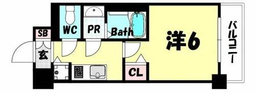 ファステート神戸アモーレ【6階】の間取り