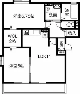 KEN10SQUAREIII【302号室】の間取り