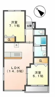 Luna soleil【3階】の間取り