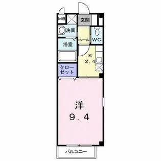 カレント上吉田ⅠA【1階】の間取り