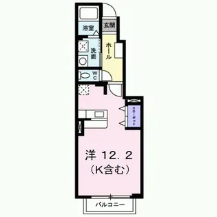 Sone ApartmentB【1階】の間取り