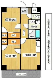 北方ハヤシビルⅠ【7階】の間取り