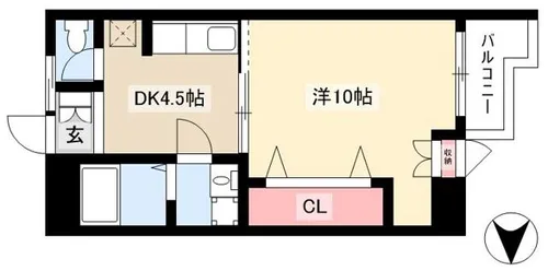 スタスィオン一社【2階】の間取り